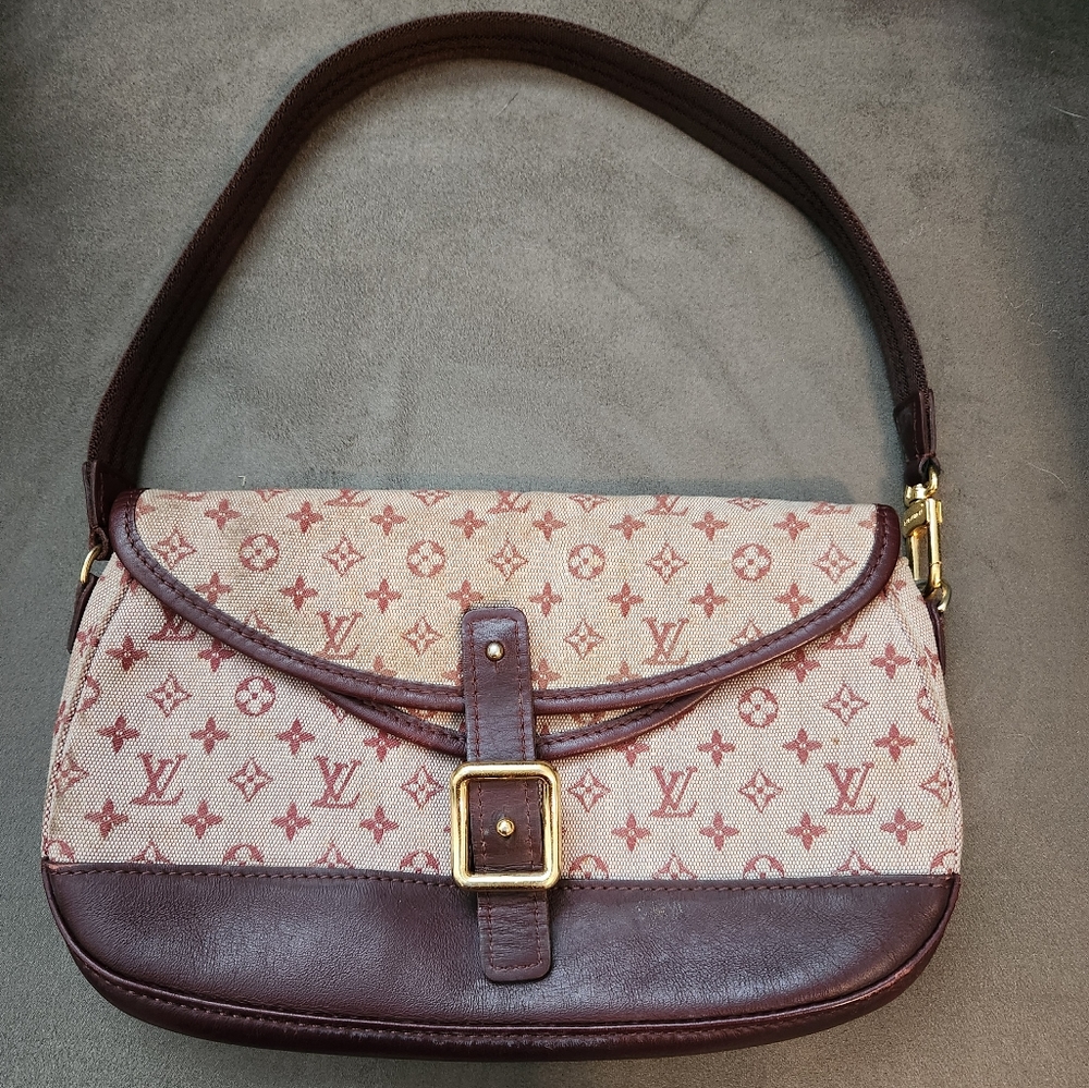 Rare Louis Vuitton Pink Monogram Denim Shoulder bag